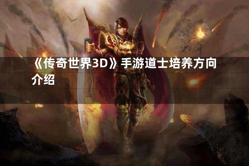 《传奇世界3D》手游道士培养方向介绍