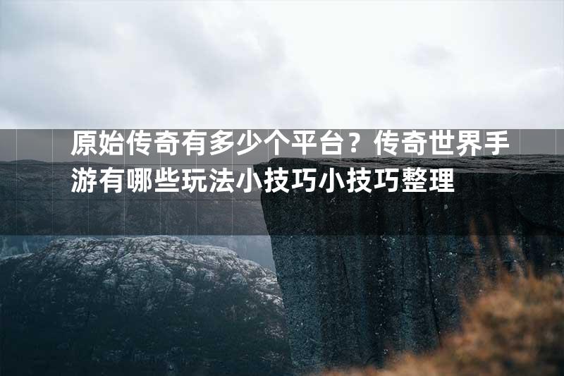 原始传奇有多少个平台？传奇世界手游有哪些玩法小技巧小技巧整理